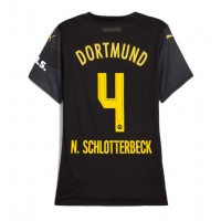 Camiseta Borussia Dortmund Nico Schlotterbeck #4 Visitante Equipación para mujer 2024-25 manga corta